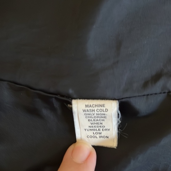 GAP Black Light Weight Jacket Full Front Zip Button Snap Size L - Picture 12 of 12